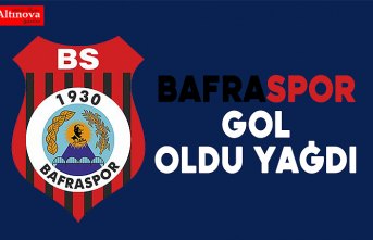 Bafra gol oldu yağdı