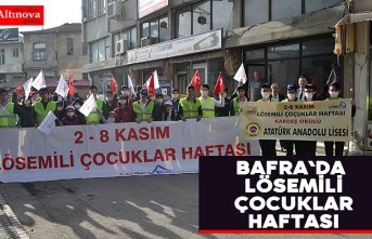 Bafra`da Lösemili çocuklar haftası