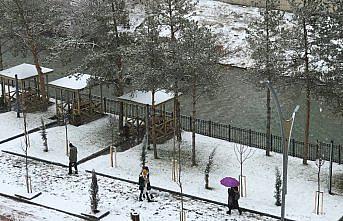 Bayburt'ta kar yağışı