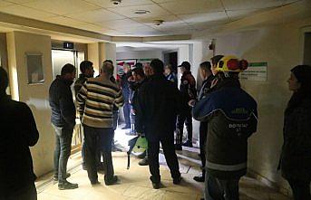 Bolu'da belediyenin katlı otoparkında yangın