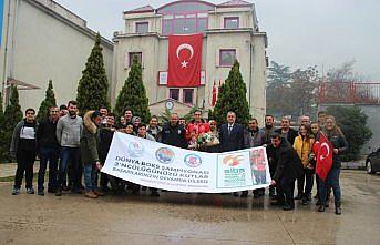 Dünya üçüncüsü milli sporcuya karşılama