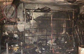 Ereğili'de iş yeri yangını