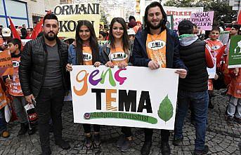 Erozyona dikkat çekmek için yürüdüler