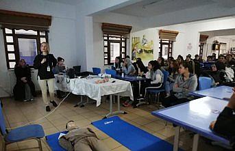 KYK'lı öğrencilere ilk yardım eğitimi verildi