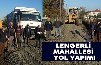 Lengerli Mahallesi yol yapımı