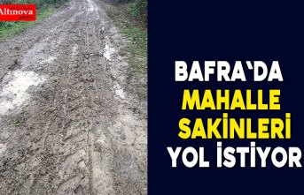 Mahalleli yol istiyor