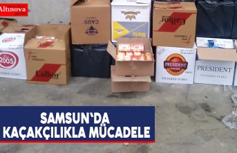 Samsun'da kaçakçılıkla mücadele