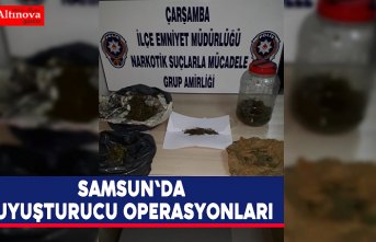 Samsun'da uyuşturucu operasyonları