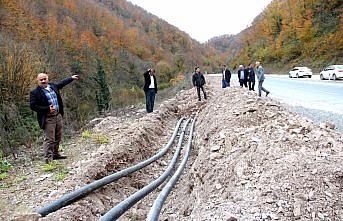Zonguldak'ta su hattı çalışmaları
