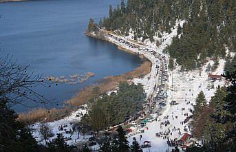 Abant Tabiat Parkı'na ziyaretçi akını
