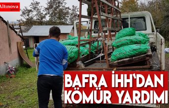 Bafra İHH`dan kömür yardımı