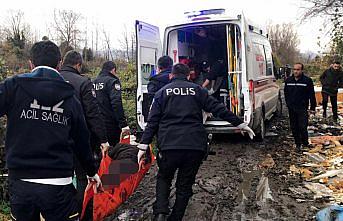 Çöplükte yaralı bulunan kişi hastaneye kaldırıldı