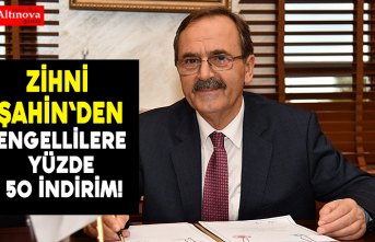 Engellilere yüzde 50 indirim!