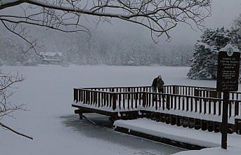 Gölcük Gölü buz tuttu