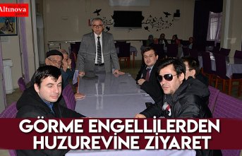 Görme Engellilerden huzurevine ziyaret