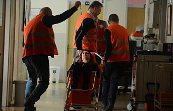 Hastanede gerçeği aratmayan yangın tatbikatı