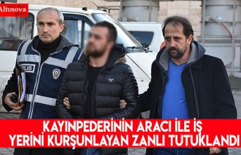 Kayınpederinin aracı ile iş yerini kurşunlayan zanlı tutuklandı