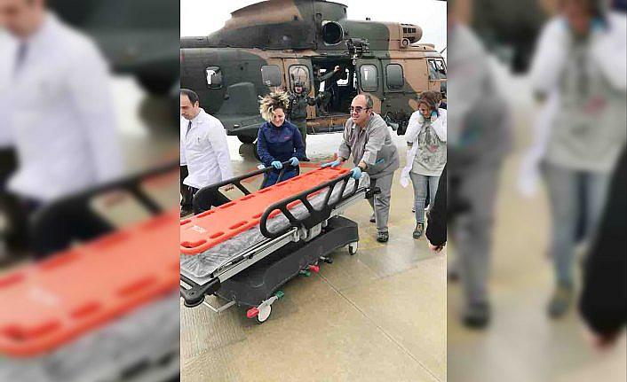 Merzifon’da hasta nakli tatbikatı yapıldı