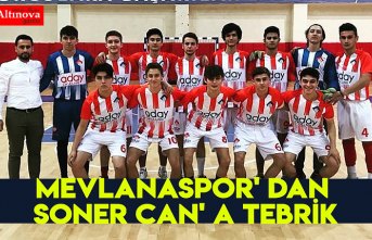 MEVLANASPOR' DAN SONER CAN' A TEBRİK