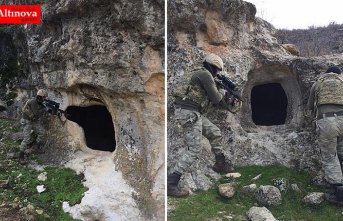 PKK'lı teröristlerin barındığı yerler imha edildi