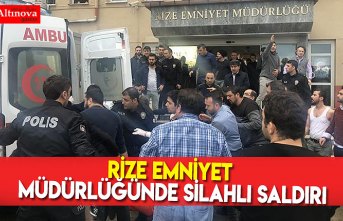 Rize Emniyet Müdürlüğünde silahlı saldırı