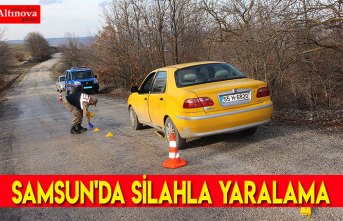 Samsun'da silahla yaralama