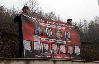 Sazak şehitleri anıldı