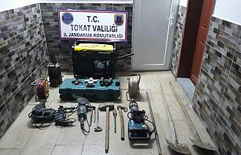 Tokat'ta kaçak kazı yapanlara suçüstü