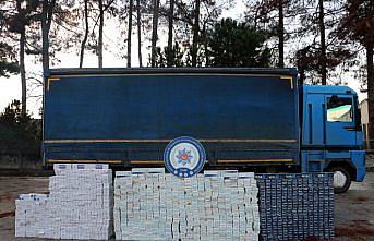 Yağ makinesinden kaçak sigara çıktı