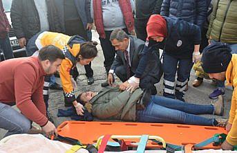 Yaralı kadına ilk müdahaleyi belediye başkanı yaptı