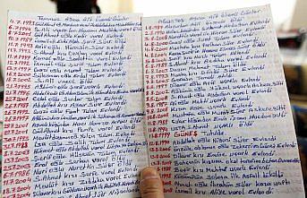 32 yıldır tuttuğu günlükle 