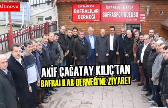 Akif Çağatay Kılıç’tan Bafralılar Derneği’ne Ziyaret