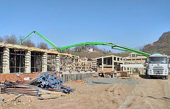 Başkan Türkcan'dan hastane inşaatında inceleme