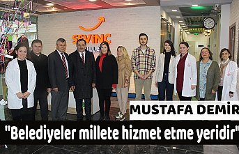 ''Belediyeler millete hizmet etme yeridir''