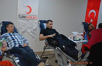 Çorum polisinden kan bağışı kampanyasına destek