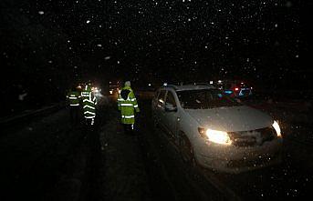 Düzce'de yoğun kar yağışı
