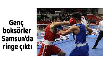 Genç boksörler Samsun'da ringe çıktı