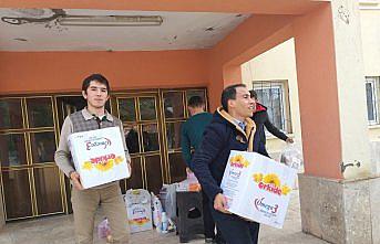 Lise öğrencilerinden ihtiyaç sahibi ailelere yardım