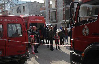 Samsun'da ev yangını