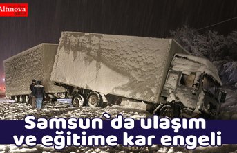 Ulaşım ve eğitime kar engeli