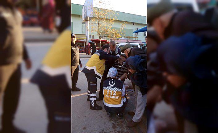 Ünye'de otomobilin çarptığı yaya yaralandı