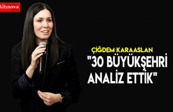 "30 büyükşehri analiz ettik"