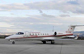 Ambulans uçak böbrek hastası için havalandı