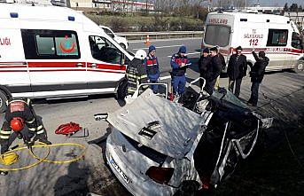 Anadolu Otoyolu'nda zincirleme trafik kazası: 4 yaralı