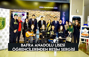 Bafra Anadolu Lisesi öğrencilerinden resim sergisi