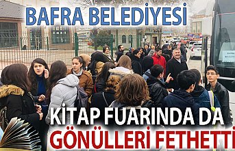 BAFRA BELEDİYESİ KİTAP FUARINDA DA GÖNÜLLERİ FETHETTİ.
