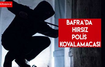 Bafra`da hırsız polis kovalamacası