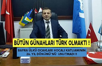 BÜTÜN GÜNAHLARI TÜRK OLMAKTI !