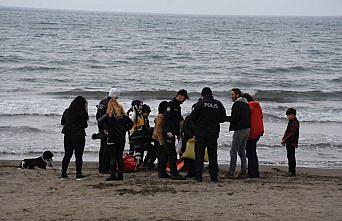 Denizde boğulma tehlikesi geçiren kadın kurtarıldı