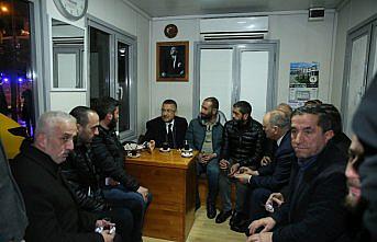 Fuat Oktay, taksicileri ziyaret etti